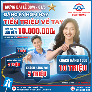 [CHƯƠNG TRÌNH] MỪNG ĐẠI LỄ 30/04 -01/05 | ĐĂNG KÝ HÔM NAY - TIỀN TRIỆU VỀ TAY