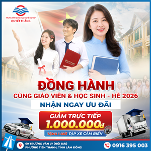 KHÉP LẠI NĂM HỌC – NHẬN NGAY ƯU ĐÃI HỌC LÁI XE LÊN ĐẾN 1.000.000 ĐỒNG